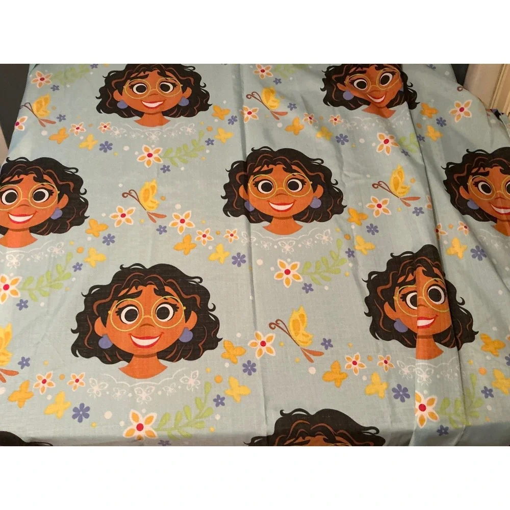 Disney Encanto Mirabel Madrigal Shower Curtain- Blue Butterfly Floral Jay Franco
